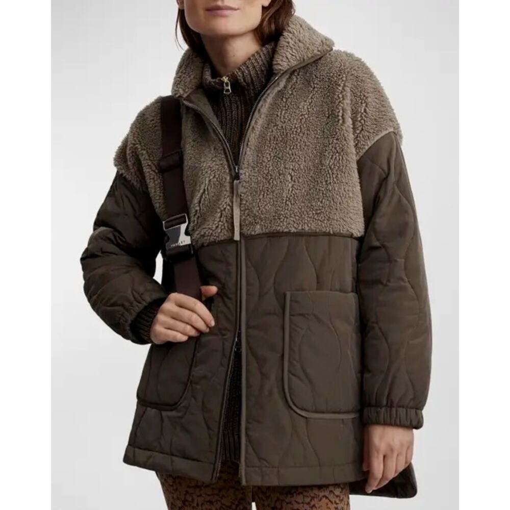Varley Derry Quilted Sherpa Jacket XS - Picture 2 of 7